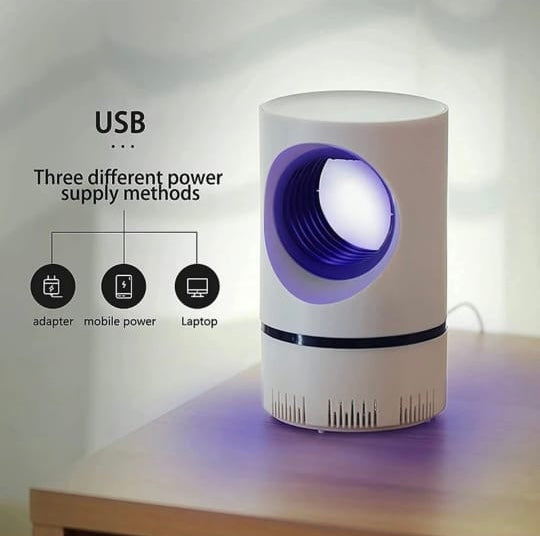 Mosquito Killer Lamp for Home Bug Zappers Fly Killer Machine USB Powered and Chemical-Free, Quiet Operation Mosquito Killer Machine for Office, Indoor, Safe for Kids and Pets