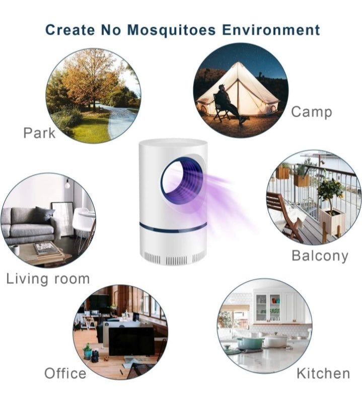 Mosquito Killer Lamp for Home Bug Zappers Fly Killer Machine USB Powered and Chemical-Free, Quiet Operation Mosquito Killer Machine for Office, Indoor, Safe for Kids and Pets